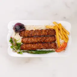 طبق كباب لحم